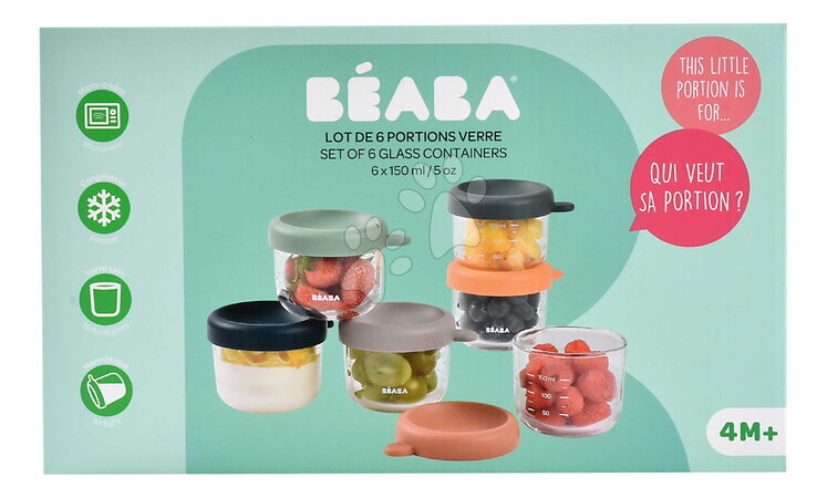 Parní hrnec s mixérem - Set parní vařič a mixér Babycook® Neo Grey White s jídelní soupravou, lžičkami a dózami Beaba - 47