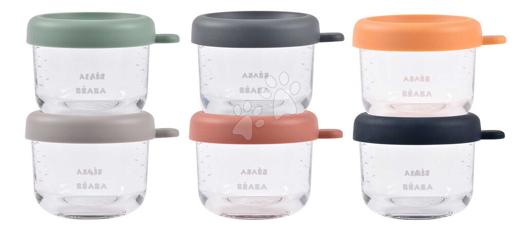 Posode in doze za živila - Set Posod za Hrano Sunrise Color Mix Beaba_1