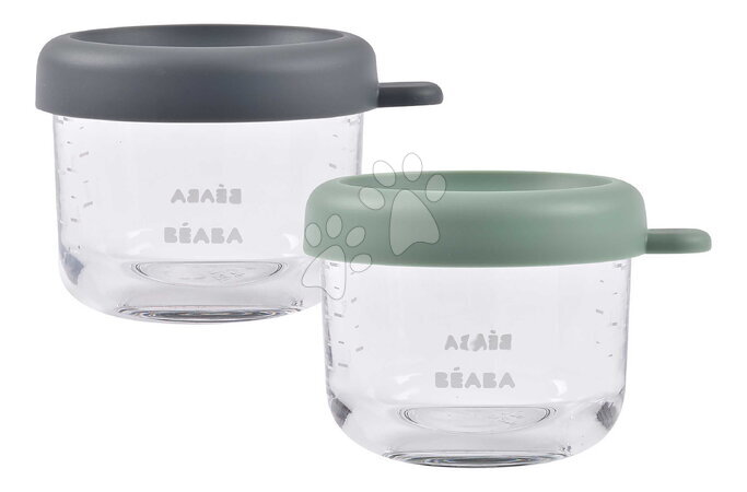 Kojenecké potřeby od výrobce Beaba | Strana 13 - Sada dóz na jídlo Mineral Sage Green Beaba