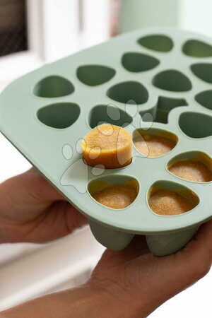 Dózy a formičky na potraviny - Multidávkovač na jídlo Tiny Silicone Multiportions Sage Green Beaba - 7