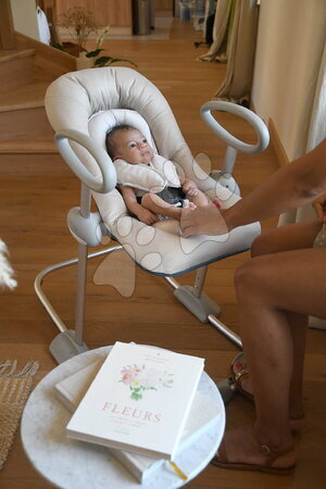 Balansoare pentru bebeluși  - Șezlong reglabil pentru copii Up & Down Bouncer IV Clay Beaba - 4