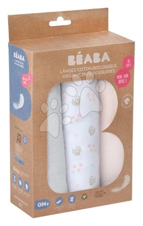 Scutece și înfâșat - Scutece textile din bumbac muselină Cotton Muslin Cloths Beaba_1