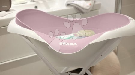 Otroška higiena - Banjica Beaba Camélé’O 1st Age Baby Bath Old Pink od 0 mes