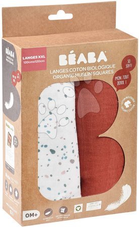 Babakellékek - Textil pelenkák pamut muszlinból Bolte 2 Swadlles 120 cm Beaba _1