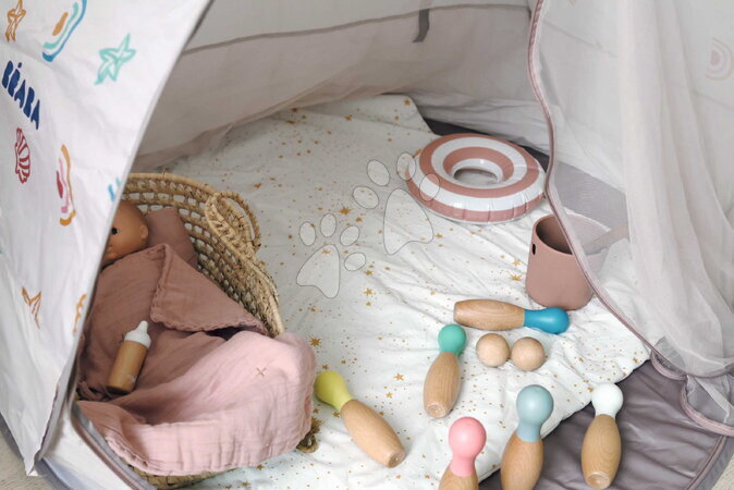 Detské stany - Plážový stan pre deti Breezy Anti UV Tent Clay Earth Beaba - 17
