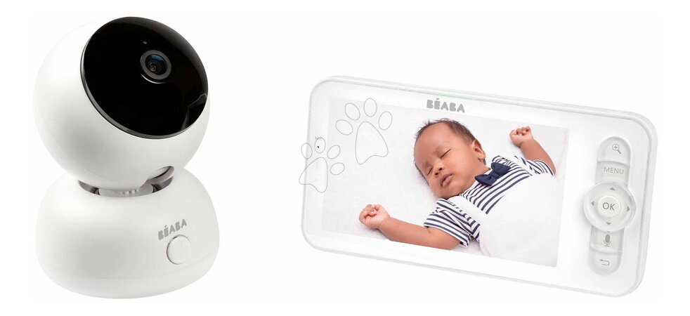 Elektronické chůvičky - Elektronická chůvička Video Baby Monitor Zen Premium White Beaba - 6