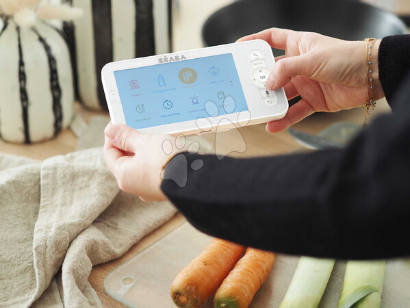 Elektronické chůvičky - Elektronická chůvička Video Baby Monitor Zen Premium White Beaba - 19