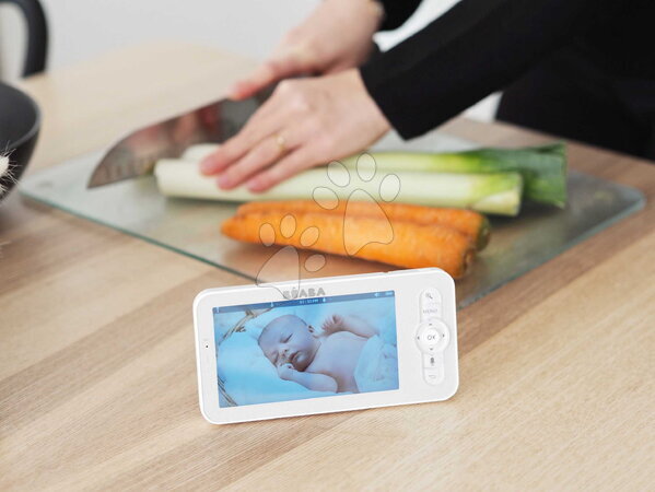 Elektronické chůvičky - Elektronická chůvička Video Baby Monitor Zen Premium White Beaba - 20