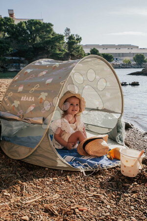 Detské stany - Plážový stan pre deti Breezy Anti UV Tent Lichen Beaba - 4