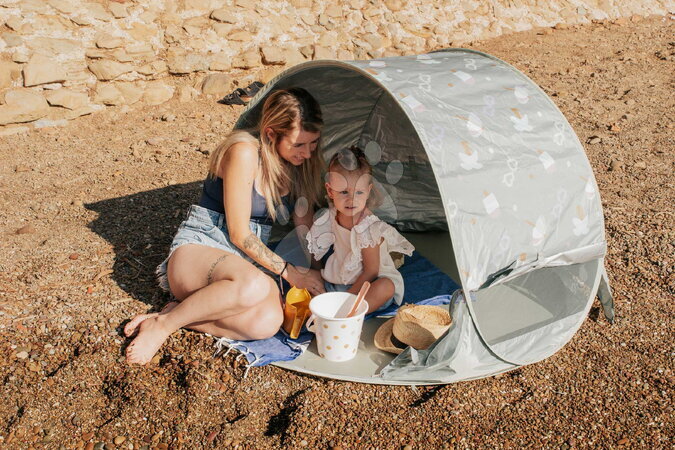 Detské stany - Plážový stan pre deti Breezy Anti UV Tent Lichen Beaba - 6