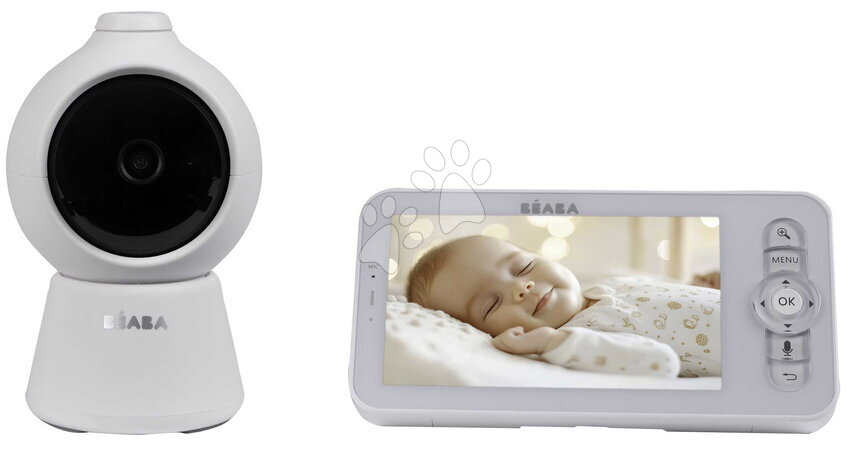 Elektronické chůvičky - Elektronická chůvička Video Baby Monitor Zen Smart AI White Beaba - 5