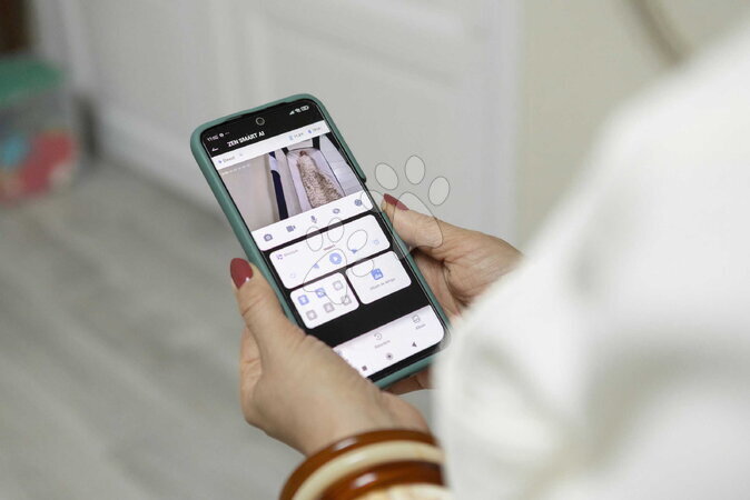 Elektronické chůvičky - Elektronická chůvička Video Baby Monitor Zen Smart AI White Beaba - 12