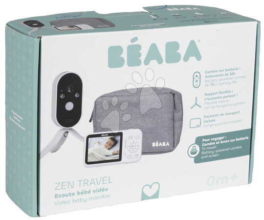Elektronické chůvičky - Cestovní elektronická chůvička Video Baby Monitor Zen Travel White Beaba - 26