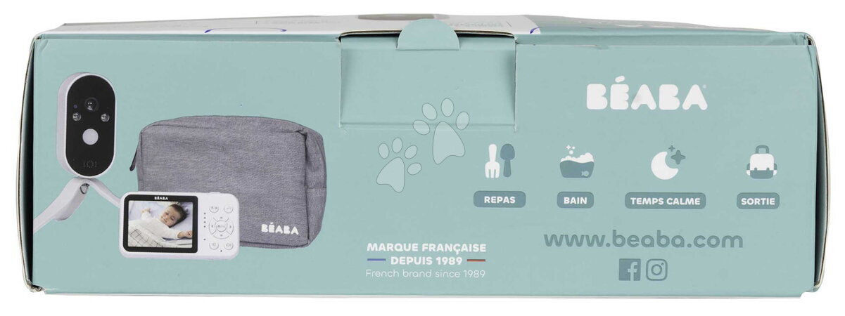 Elektronické chůvičky - Cestovní elektronická chůvička Video Baby Monitor Zen Travel White Beaba - 31