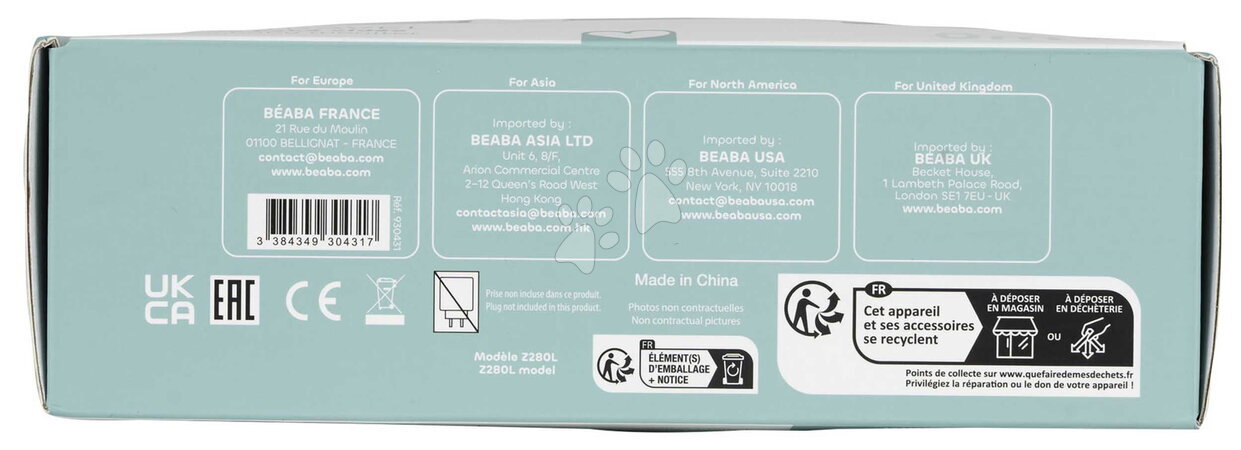 Elektronické chůvičky - Cestovní elektronická chůvička Video Baby Monitor Zen Travel White Beaba - 32