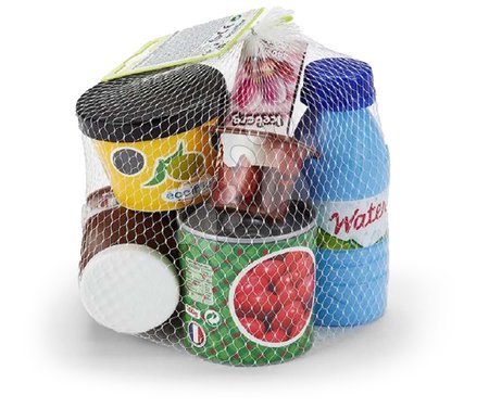 Accesorii și vase de bucătărie de jucărie - Conzerve și alimente ambalate în plasă Cans Ecoiffier_1