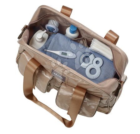 Oprema za dojenčka - Previjalna torba za vozičke Beaba Monaco zlata_1