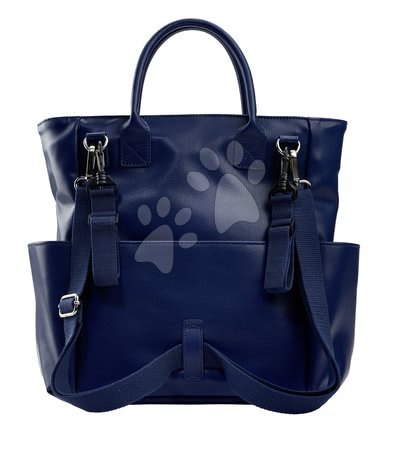 Dojčenské potreby - Prebaľovacia taška ku kočíku Kyoto Beaba modrá s hadím vzorom_1