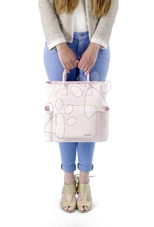 Dojčenské potreby - Prebaľovacia taška ku kočíku Kyoto Beaba ružová_1