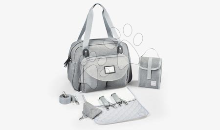 Dojčenské potreby - Prebaľovacia taška ku kočíku Beaba Geneva II Heather Grey šedá_1