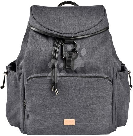 Prebaľovacie tašky ku kočíkom - Prebaľovacia taška ako batoh Vancouver Backpack Dark Grey Beaba s doplnkami 22 l objem 42 cm šedá