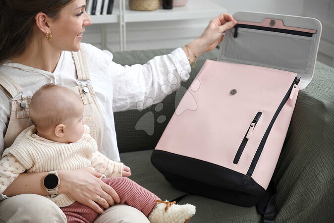 Geantă scutece la cărucior - Ghiozdan de înfășat Oslo Changing Bag Vintage Rose Beaba - 12