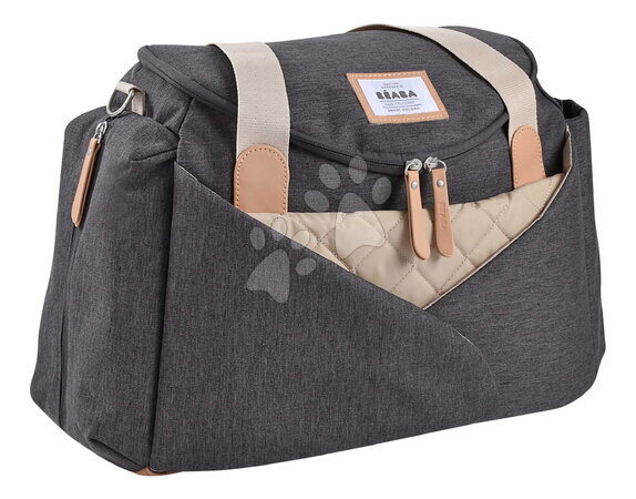 Accessoires pour nourrissons | Page 2 - Sac à langer pour poussette Sydney II Dark Heather Grey Beaba_1