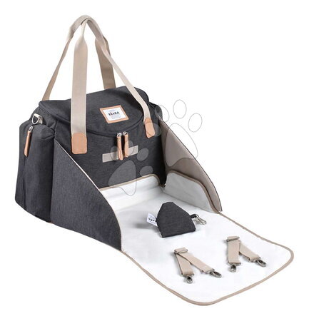 Přebalovací tašky ke kočárkům - Přebalovací taška ke kočárku Sydney II Changing Bag Dark Heather Grey Beaba - 2