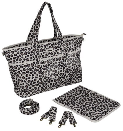 Чанти за смяна към колички - Чанта за преобуване към количка Madrid Bag XXL Leopard Clay Beaba_1