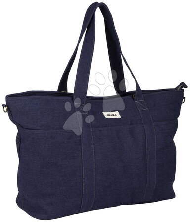 Чанти за смяна към колички - Чанта за преобуване към количка Madrid Bag XXL Denim Beaba