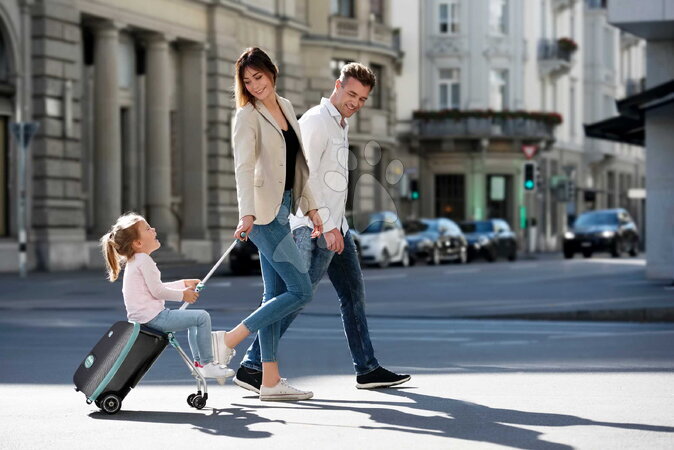 Reisen mit Babys - Kinderkoffer mit Rollen und Sitzfläche Travel Case Eazy Luggage Beaba - 4