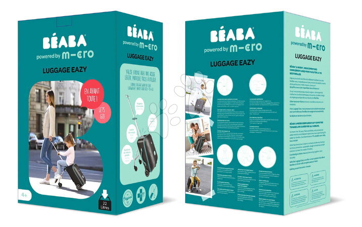 Reisen mit Babys - Kinderkoffer mit Rollen und Sitzfläche Travel Case Eazy Luggage Beaba - 26