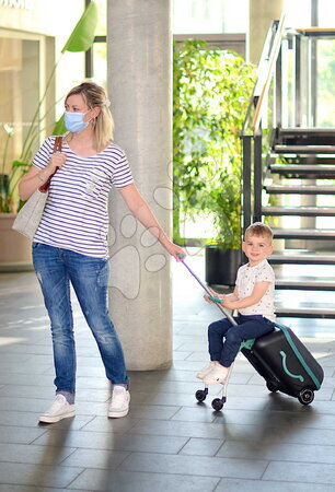 Reisen mit Babys - Kinderkoffer mit Rollen und Sitzfläche Travel Case Eazy Luggage Beaba - 12