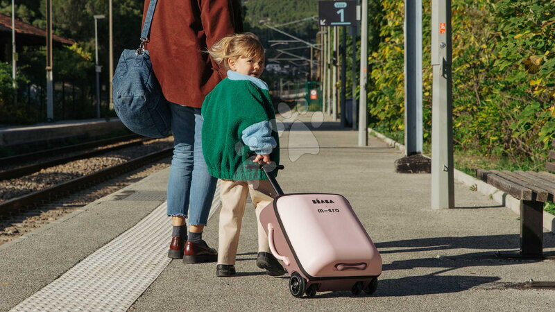 Cestování s miminkem - Cestovní kufr na kolečkách se sedátkem pro dítě Carry-On Suitcase With Child Seat Luggage Eazy Sorbet Beaba - 9