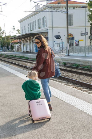 Cestování s miminkem - Cestovní kufr na kolečkách se sedátkem pro dítě Carry-On Suitcase With Child Seat Luggage Eazy Sorbet Beaba - 12