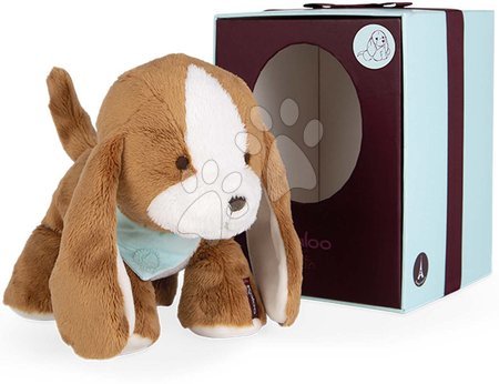 Plyšové hračky - Plyšový pes Les Amis Tiramisu Dog Kaloo hnědý 18 cm z jemného plyše v dárkové krabičce od 0 měsíců_1