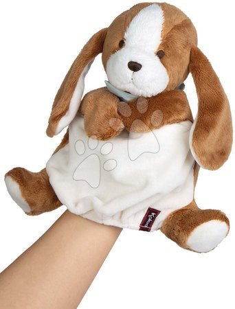 Loutky pro nejmenší - Plyšový pes loutkové divadlo Les Amis Tiramisu Dog Kaloo - 1