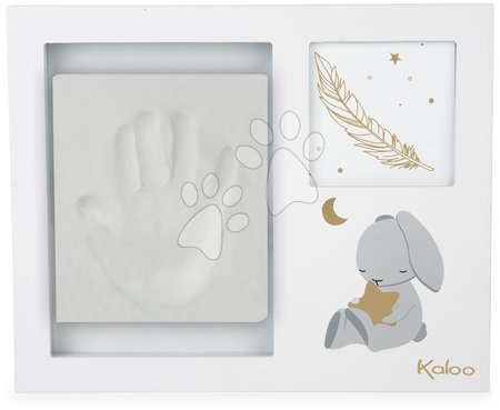 Dekorácie do detských izieb - Drevený rám na fotografiu a odtlačok ručičky alebo nožičky My Memories Frame Kaloo _1