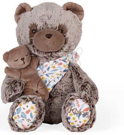 Plyšové hračky Kaloo - Plyšový otec medvěd s mláďátkem Linoo Bear Dad Plush Oscar Kaloo 