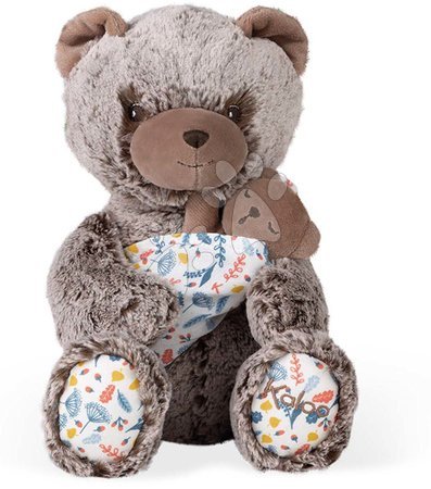Plyšové medvede - Plyšový otec medveď s mláďatkom Linoo Bear Dad Plush Oscar Kaloo  - 1
