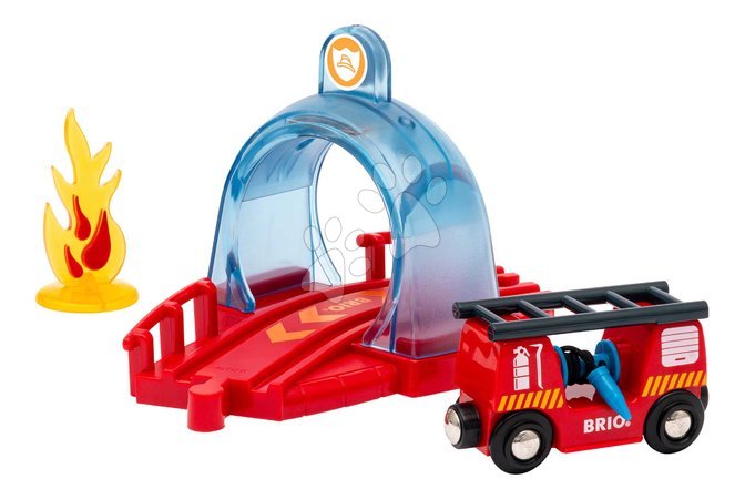 Holzeisenbahnen BRIO | Seite 2 - Požiarna služba s interaktívnym tunelom Rescue Action Tunnel Kit Smart Tech Sound BRIO