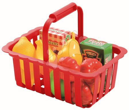 Accesorii și vase de bucătărie de jucărie - Coş cu fructe şi legume Écoiffier