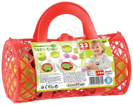Posuđe i dodaci za kuhinju - ECOIFFIER 982-1 Cheef Cook obedový set v taške 22 ks   23*13*19 cm - 1