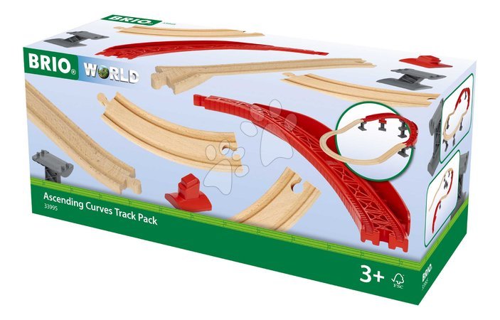 Holzeisenbahnen BRIO - Náhradné diely pre vláčikodráhu Ascending Curves Track Pack BRIO - 2
