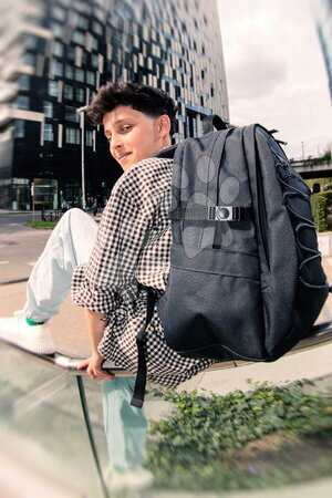 Školní tašky a batohy - Školní batoh Backpack College Black Jeune Premier - 5
