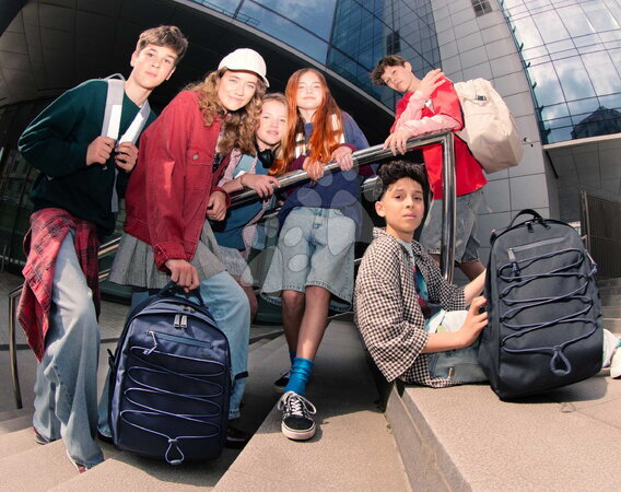 Školní tašky a batohy - Školní batoh Backpack College Black Jeune Premier - 11