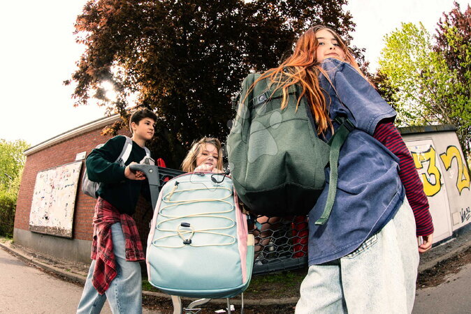 Školské tašky a batohy - Školský batoh Backpack College Khaki Jeune Premier - 21