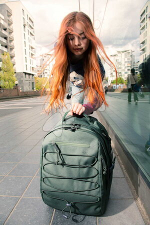 Školské tašky a batohy - Školský batoh Backpack College Khaki Jeune Premier - 8