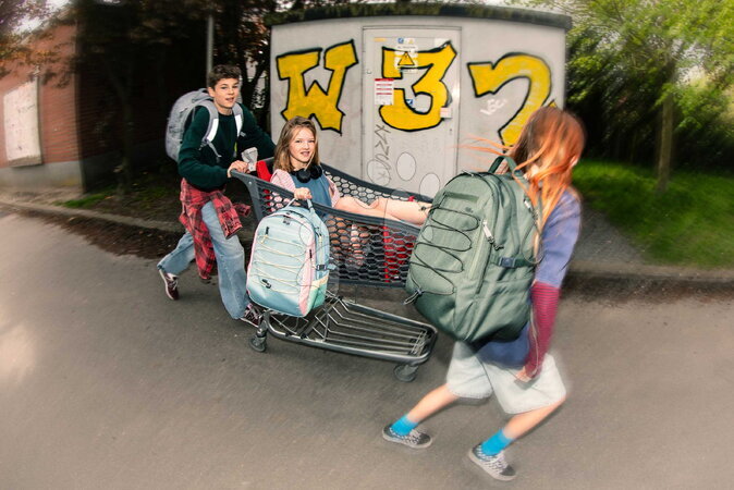 Školské tašky a batohy - Školský batoh Backpack College Khaki Jeune Premier - 17