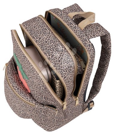 Schulmaterial - Schulrucksack Backpack Jackie Leopard Cherry Jeune Premier_1